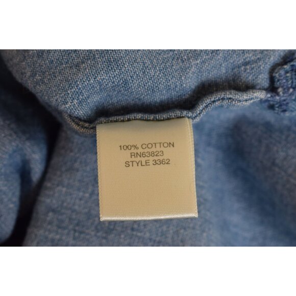 Vintage Christopher &‎ Banks Blue Denim Cotton Sleeveless Dress | size S - Picture 7 of 10